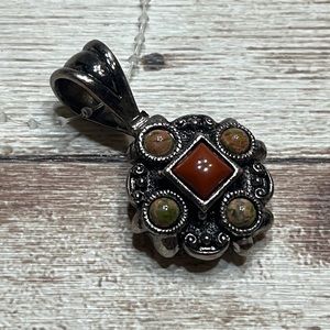Reversible Jasper Stone Pendant